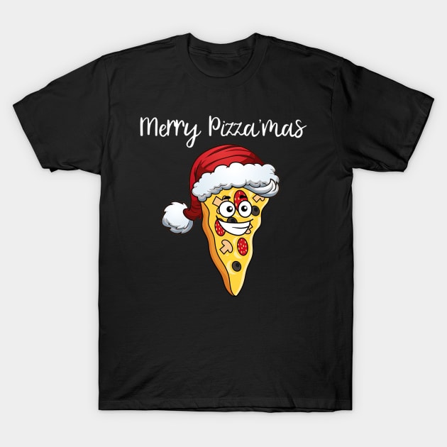 Christmas Pizza Funny Merry Pizzamas - Xmas Piza Lovers T-Shirt by EmilyCharlotty